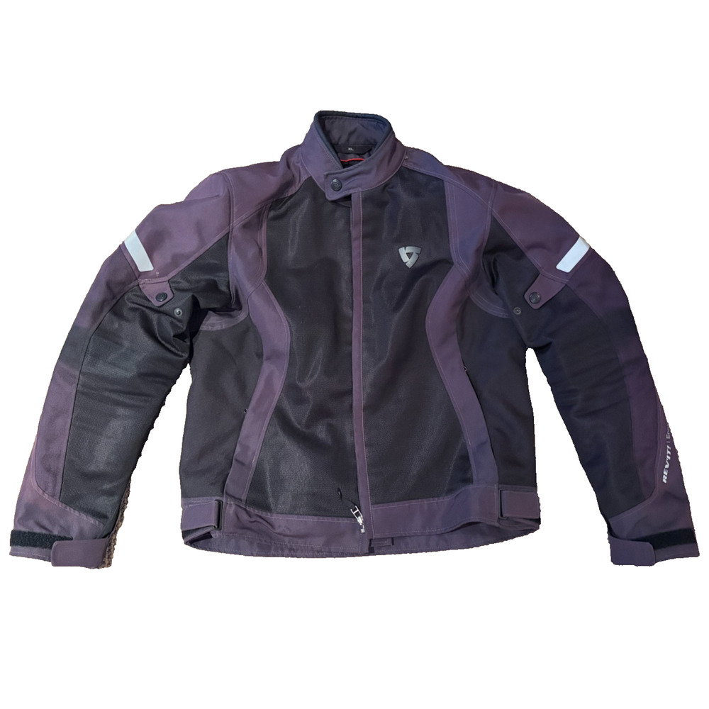 REV'IT Airwave Motorcycle Jacket XL Black Mesh Summer Ventilated CE Armor